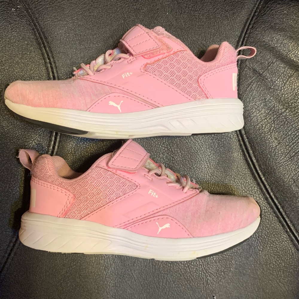 Puma Free Run Pink Girls 10 Running Shoe